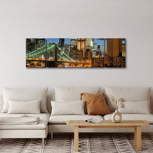 Obraz - Most z Nowym Jorkiem (170x50 cm)
