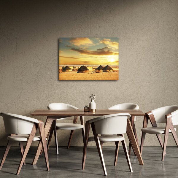 Obraz - Chaty na pustyni (70x50 cm)