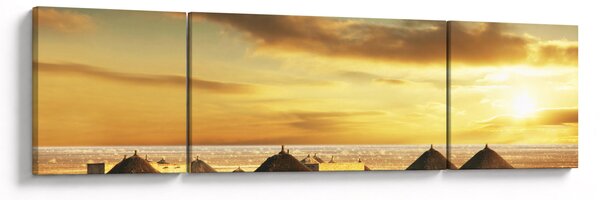 Obraz - Chaty na pustyni (170x50 cm)