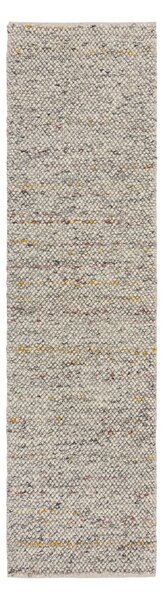 Kremowy chodnik z mieszanki wełny tkany ręcznie 60x230 cm Minerals – Flair Rugs