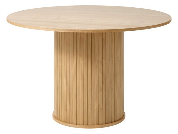 Okrągły stół w dekorze dębu ø 120 cm Nola – Unique Furniture