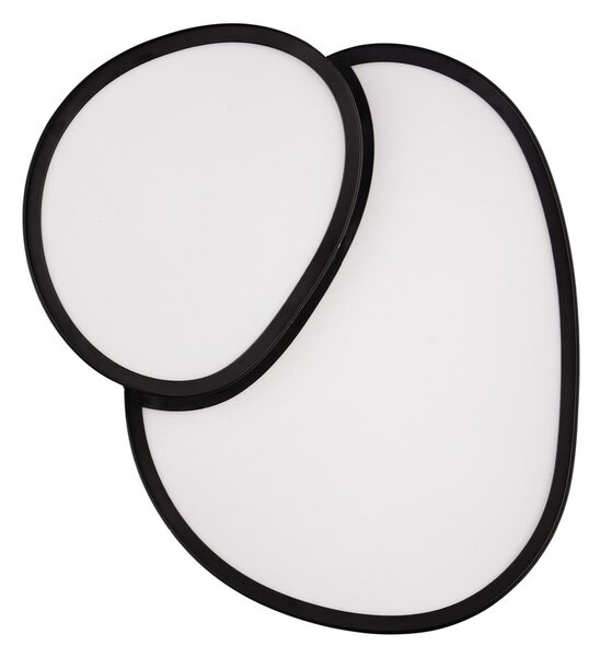 Czarna lampa sufitowa LED 36x43.5 cm Rise – Trio
