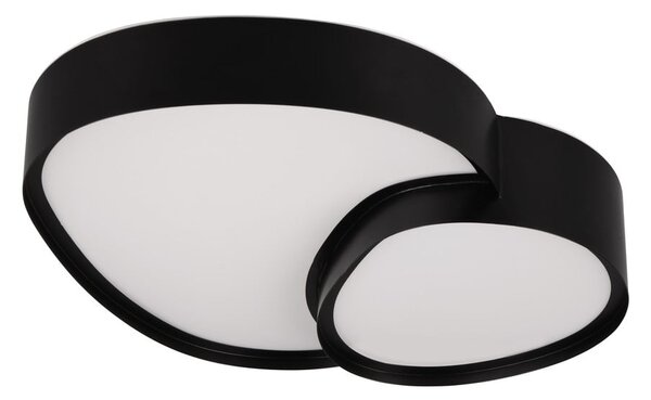 Czarna lampa sufitowa LED 36x43.5 cm Rise – Trio