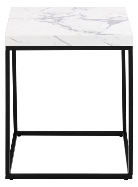 Stolik z blatem w dekorze marmuru 40x40 cm Barossa – Actona