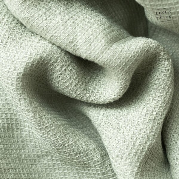 Zielony lniany ręcznik 30x30 cm – Linen Tales