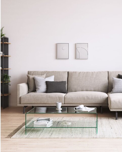 Szklany stolik 55x110 cm Burano – Kave Home