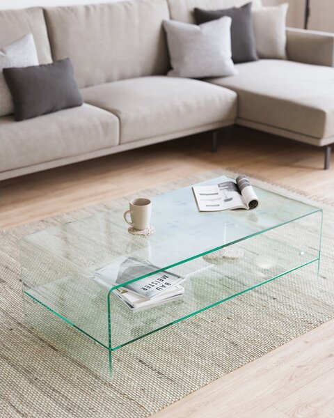 Szklany stolik 55x110 cm Burano – Kave Home