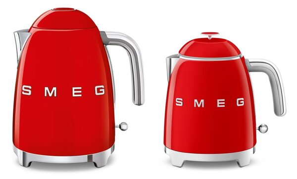 Czerwony czajnik elektryczny ze stali nierdzewnej 800 ml Retro Style – SMEG
