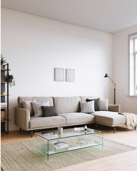Szklany stolik 55x110 cm Burano – Kave Home