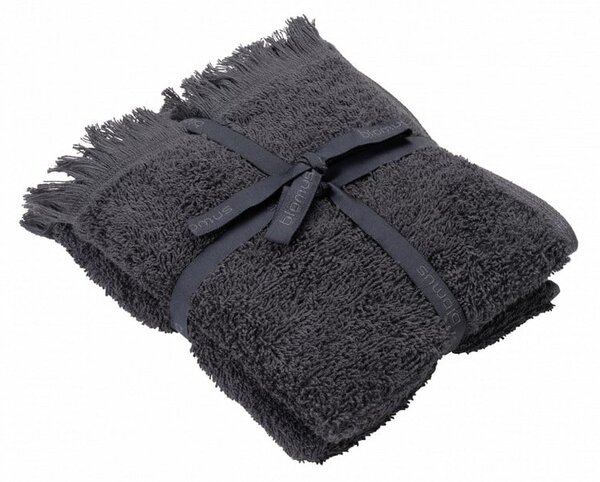 Ciemnoszare bawełniane ręczniki zestaw 2 szt. 30x50 cm FRINO – Blomus