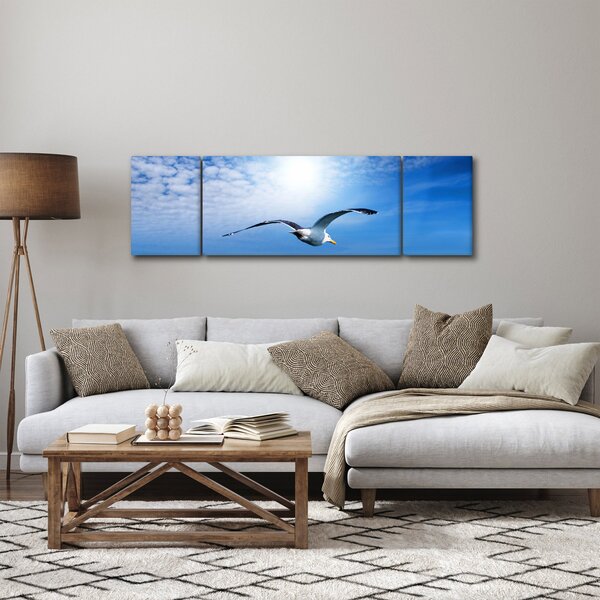 Obraz - Mewa nad morzem (170x50 cm)