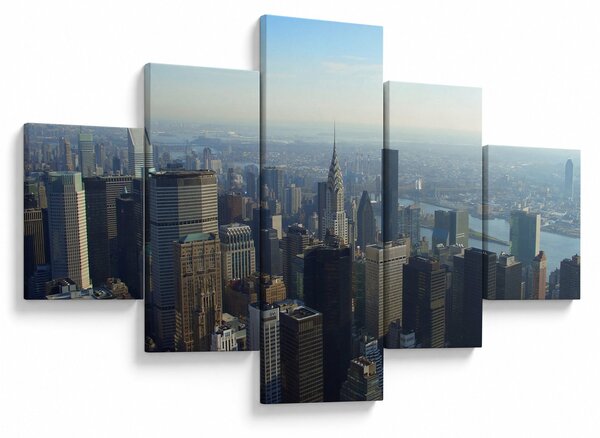 Obraz - Manhattan za dnia (125x70 cm)