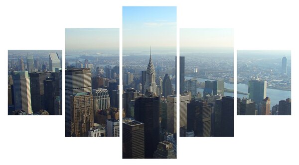 Obraz - Manhattan za dnia (125x70 cm)