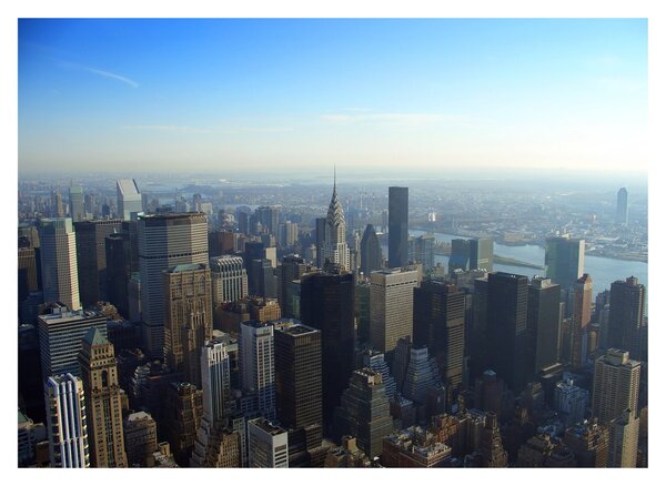 Obraz na szkle - Manhattan za dnia (70x50 cm)