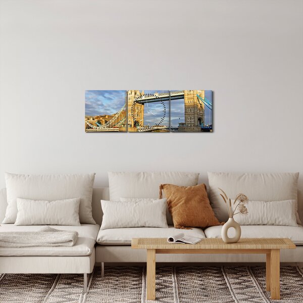 Obraz - Tower Bridge (z zegarem) (90x30 cm)