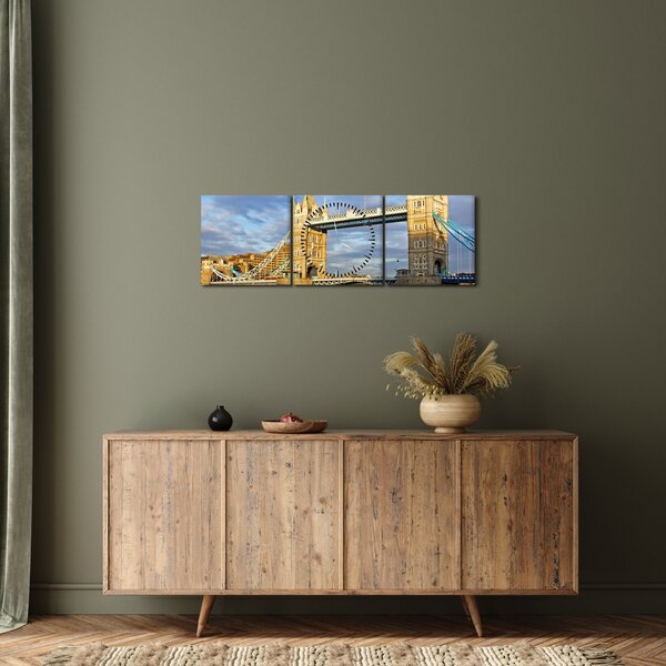 Obraz - Tower Bridge (z zegarem) (90x30 cm)