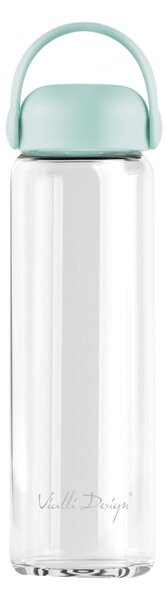 Miętowa szklana butelka 540 ml Fuori – Vialli Design