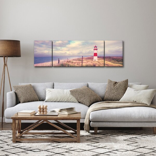 Obraz - Czerwona latarnia morska (170x50 cm)
