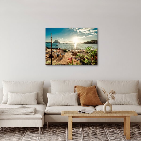 Obraz - Plaża z ludźmi (70x50 cm)