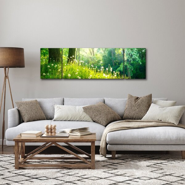 Obraz - Magiczna łąka pełna mniszków lekarskich (170x50 cm)