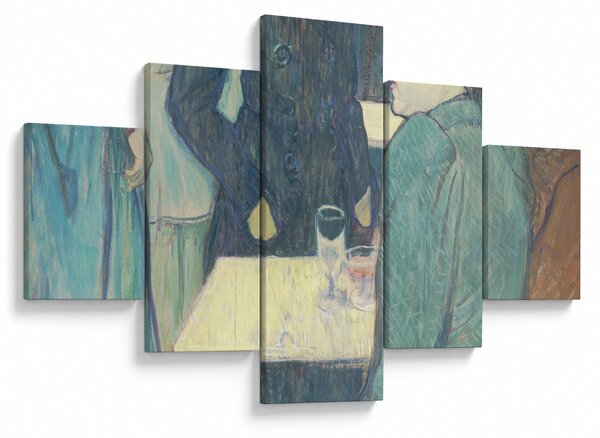 Obraz - Henri de Toulouse-Lautrec, A Corner of the Moulin de la Galette, reprodukcje (125x70 cm)
