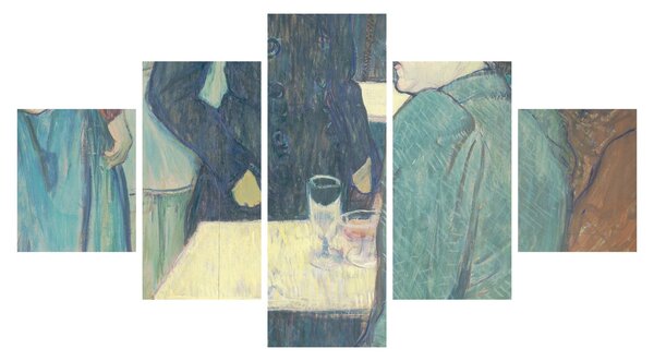 Obraz - Henri de Toulouse-Lautrec, A Corner of the Moulin de la Galette, reprodukcje (125x70 cm)