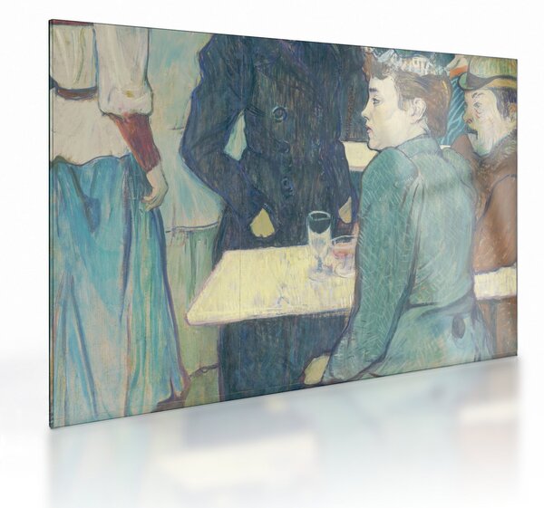 Obraz na szkle - Henri de Toulouse-Lautrec, A Corner of the Moulin de la Galette, reprodukcje (70x50 cm)