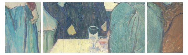 Obraz - Henri de Toulouse-Lautrec, A Corner of the Moulin de la Galette, reprodukcje (170x50 cm)