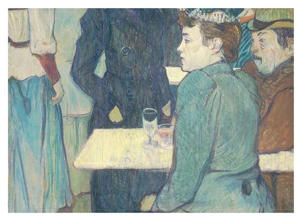 Obraz na szkle - Henri de Toulouse-Lautrec, A Corner of the Moulin de la Galette, reprodukcje (70x50 cm)