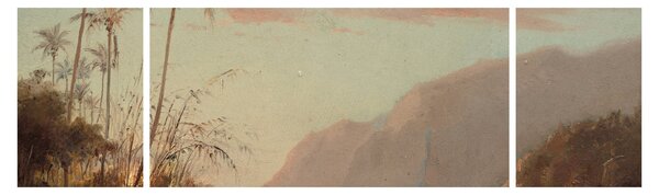 Obraz - Camille Pissarro, A creek in st. Thomas (Virgin Islands), reprodukcje (170x50 cm)