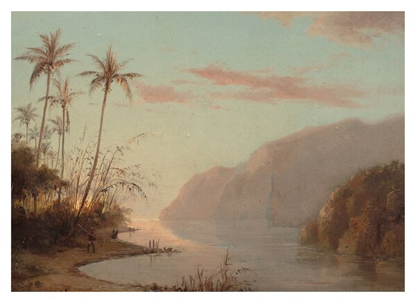 Obraz - Camille Pissarro, A creek in st. Thomas (Virgin Islands), reprodukcje (70x50 cm)