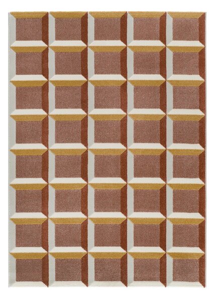 Dywan w kolorze terakoty 133x190 cm Amara – Universal