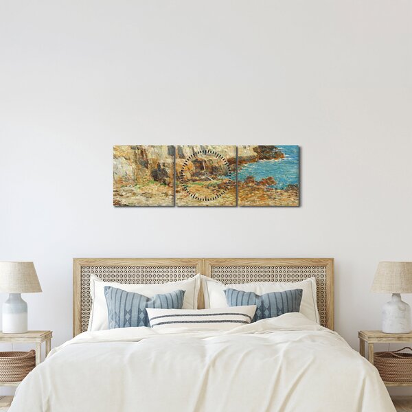 Obraz - Childe Hassam, A North East Headland, reprodukcje (z zegarem) (90x30 cm)