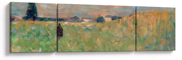 Obraz - Georges Seurat, A Summer Landscape, reprodukcje (170x50 cm)