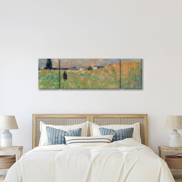 Obraz - Georges Seurat, A Summer Landscape, reprodukcje (170x50 cm)
