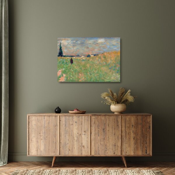 Obraz na szkle - Georges Seurat, A Summer Landscape, reprodukcje (70x50 cm)