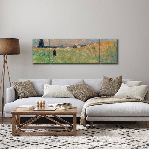 Obraz - Georges Seurat, A Summer Landscape, reprodukcje (170x50 cm)