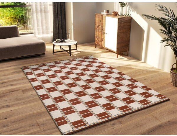 Beżowo-ceglasty dywan 200x290 cm Astra – Universal