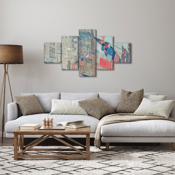 Obraz - Childe Hassam, Allies day, reprodukcje (125x70 cm)
