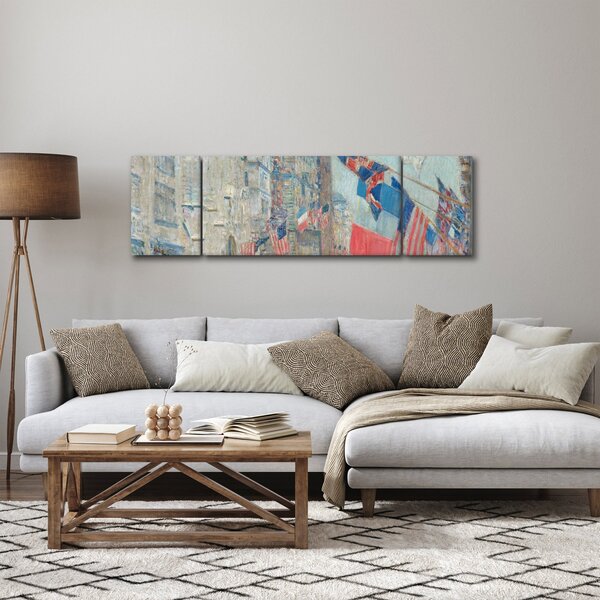 Obraz - Childe Hassam, Allies day, reprodukcje (170x50 cm)