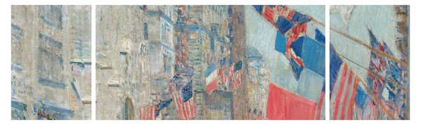 Obraz - Childe Hassam, Allies day, reprodukcje (170x50 cm)