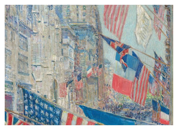Obraz na szkle - Childe Hassam, Allies day, reprodukcje (70x50 cm)