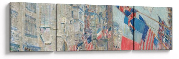 Obraz - Childe Hassam, Allies day, reprodukcje (170x50 cm)