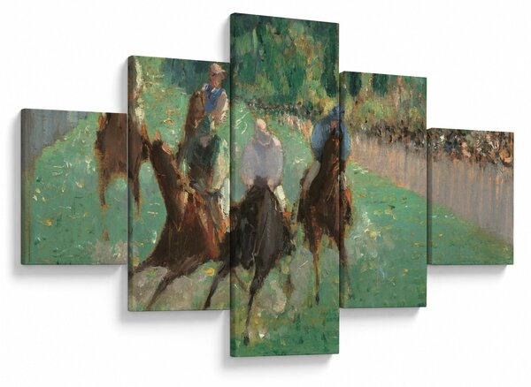 Obraz - Edouard Manet, At the Races, reprodukcje (125x70 cm)