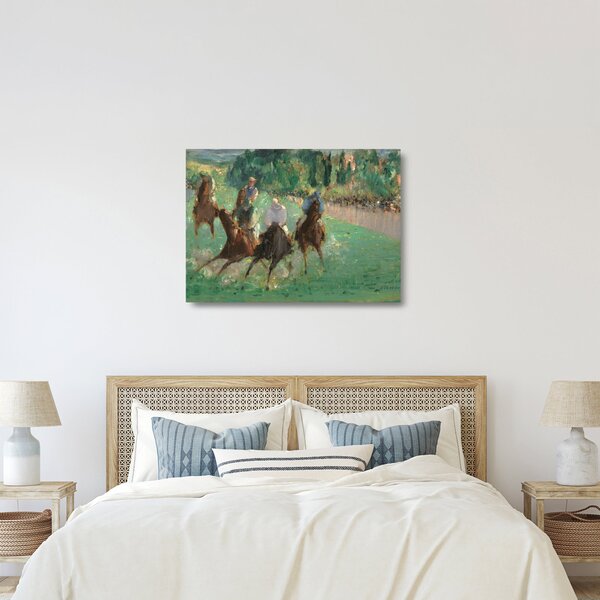Obraz na szkle - Edouard Manet, At the Races, reprodukcje (70x50 cm)
