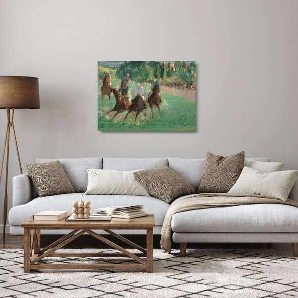 Obraz na szkle - Edouard Manet, At the Races, reprodukcje (70x50 cm)