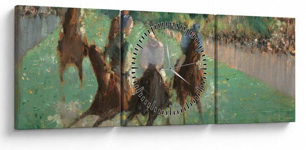 Obraz - Edouard Manet, At the Races, reprodukcje (z zegarem) (90x30 cm)
