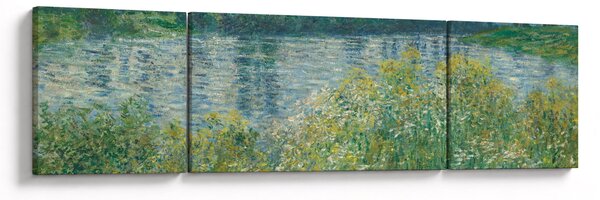 Obraz - Claude Monet, Banks of the Seine, reprodukcje (170x50 cm)
