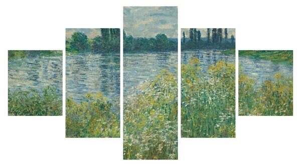 Obraz - Claude Monet, Banks of the Seine, reprodukcje (125x70 cm)