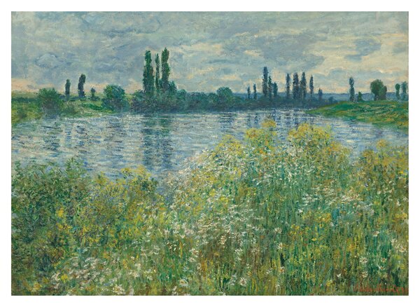 Obraz na szkle - Claude Monet, Banks of the Seine, reprodukcje (70x50 cm)